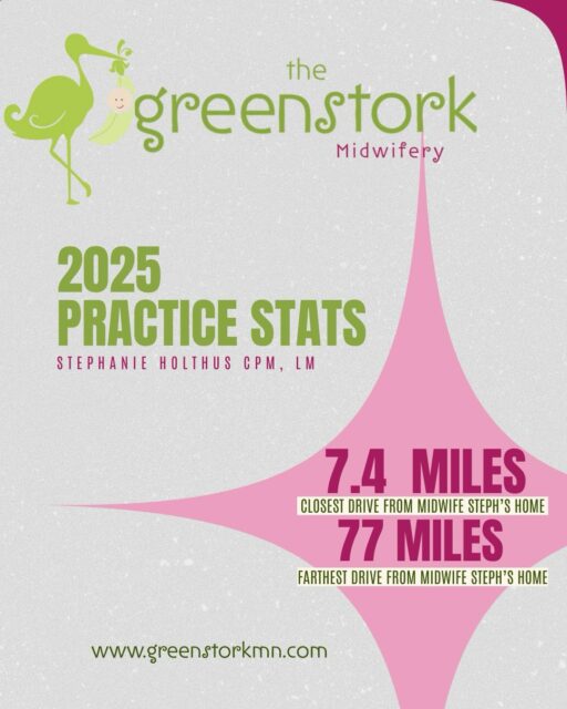 As I’ve been processing and wrapping up 2025, I took a deep dive into some wild and wonderful homebirth stats! 🎉👶 Here’s the scoop on my most memorable moments:Biggest Bundle of Joy: A whopping 9 lbs 10 oz – talk about a grand entrance! 💪Tiniest Treasure: Just 7lbs 5 oz, proving the best things come in small packages. 🥰Shortest Sweet Bundle: 21.5”
Longest new joy: 23.25”Speediest Surprise: Baby arrived just 19 min after I pulled up.  I’m still grateful I had time to relieve my full bladder after the drive.Closest Cozy Catch: Only 7.4 miles from my front door – this one really spoiled us.Farthest Adventure: All the way to Thief River Falls–77 miles- road trip with a purpose! Also, the speediest birth.  Hence why I didn’t stop to pee.Highest Parity Superstar: Welcomed baby #8 for one incredible family. 👑
First-Time Magic: Served 4 sets of brand-new parents bringing their very first little one earthside 🌟Welcome Back Fam: Had the absolute joy of supporting 5 repeat families again – love growing with you! 🤗Perfect Timing Award: ZERO babies born before I arrived – teamwork makes the dream work! 🏆Knit-tastic Bonus: Whipped up some pretty amazing cozy knits while I waited on new arrivals at births and at home! 🧶Grateful for every family, every story, and every stitch that made 2025 so special. Here’s to even more babies, births, and beautiful knitting projects in 2026 – I’ve already got my yarn stash ready for all the cozy creations we’ll whip up between catches! 🧶✨ 💕 #HomebirthMidwife #BirthStats #GreenStormMN #KnittingMidwife