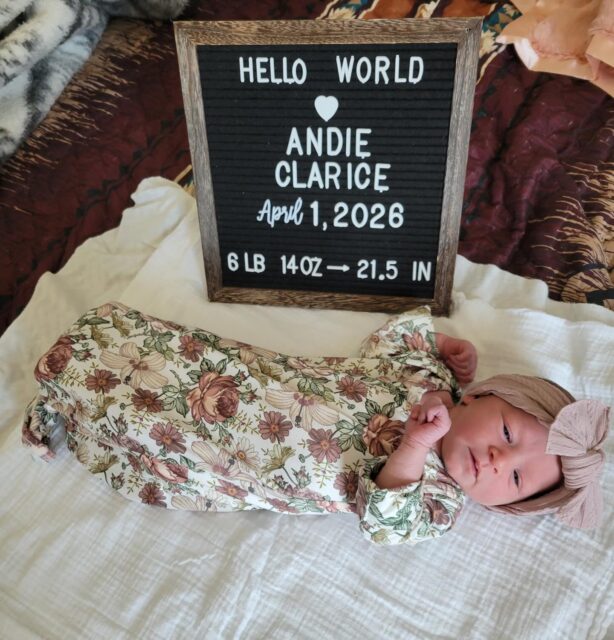 This sweet little lady decided to surprise us all with an earlier arrival!The day before she was born, her mama was in the clinic and said with a smile, “I hope I don’t see you until next week!” So when she called me at 3 a.m. saying she was having contractions and her water had broken, I couldn’t help but giggle remembering her words.This was their first home birth, and it was such a beautiful one. We stayed in close contact throughout the morning. When her husband asked me to “slowly make my way over,” I quickly wrapped up my morning prenatal, while my amazing husband (the man behind the stork) packed the car. On the way, I even stopped to do a weight check and offer feeding support to a one-week-old and her mama.When I arrived, this strong mama was laboring beautifully with her husband’s loving support. We started filling the birth pool while I quietly prepared all the supplies. Second-time mamas often move quickly once things pick up, and she seemed so much more at ease knowing I was there.At 1:51 in the afternoon, she gently pushed her precious daughter into the world — right into her daddy’s steady hands. He brought her straight to mama’s chest for that beautiful first cuddle.Welcome to the world, Miss Andie Clarice!
Born at 1:51 pm • 6 lbs 14 oz • 21½ inches longBecause she chose a mid-week arrival, I was able to stop and check on another expecting family on my way home — and I only had to reschedule one craniosacral session. Every single mama and baby on the schedule still got seen that day.It always amazes me how everything just seems to fall into place. We were all especially grateful she didn’t decide to come during Easter weekend… with the massive snowstorm we had, I’m pretty sure I would have needed a tractor, snowmobile, and the icehouse sled just to reach them!Congratulations to this beautiful family on their sweet new addition. 💕
#HomeBirth #MidwiferyCare #GlimpsIntoMidwifeLife #GreenStorkMn #WaterBirth