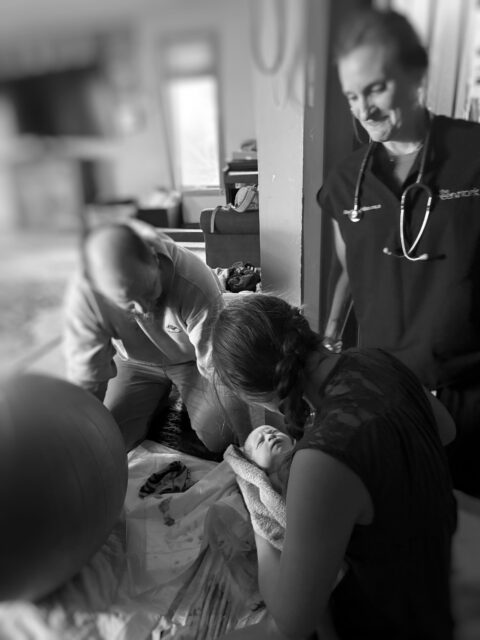 What a gift it is to walk with families through birth after birth. Even more special is when a family I cared for as a student midwife asks me to return for their next journey as their primary midwife.Their pregnancy journey stretched well into the 42nd week, filled with heartfelt and some tough conversations. The excitement was palpable—after so many boys in the family, almost everyone was hoping and praying for a little girl. The sisters especially couldn’t wait to snuggle and dress up their, hopefully, new baby sister.  Even though a little boy would have been equally as loved.It seems God knew they all had waited long enough.In true precipitous fashion, this sweet baby GIRL made her entrance earthside in record time—labor lasting just 2 hours and 4 minutes. She didn’t give her mama much warning before arriving!Witnessing this couple welcome their newest bundle of joy was an absolute blessing. By the end, there wasn’t a dry eye in the room. Our whole team was moved to tears by the beauty of it all.Welcome to the world sweet Gretel. You are so loved. ❤️ #GreenStorkMN #HomeBirth #ItsAGirl #BirthInBemidji #MidwiferyCare